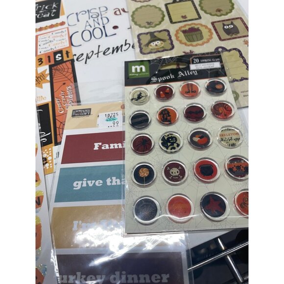 Halloween & Fall Scrapbooking Planner Card Making Sticker Set - Picture 7 of 7